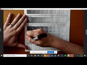 Value Scale: Cross-Hatching