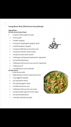 Gaeng Keow Wan (Thai Green Curry) Recipe | Chef Sanjaya