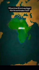 Did you know Africa is way bigger than the world makes it look? The way Africa looks on most world maps isn’t true to its actual size. This happens because most maps use the Mercator projection, which stretches areas near the poles (like Europe, North America, and Russia) and shrinks areas near the equator (where Africa lies). As a result, Africa looks much smaller than it really is. In reality: Africa is the second-largest continent in the world, covering about 30.2 million km². It’s bigger tha