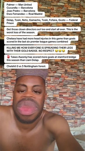 Chelsea FC 0–3 Nottingham Forest FC 💀 This might be their worst performance of the season 😭 Send them away immediately 👇 Cole Palmer — Manchester United FC Marc Cucurella — FC Barcelona João Pedro — FC Barcelona Enzo Fernández — Real Madrid CF Others… straight to Alcatraz 😂 Crazy stat 👇 Taiwo Awoniyi has scored more goals at Stamford Bridge this season than Liam Delap 😭 More head injuries than goals in recent games 💀 Everything about this team is chaos 😭 #trending #viralvideos #funnyvide