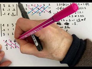 Déterminants de matrices 2x2 et 3x3 par la règle de Sarrus exemples de calculs. Calcul matriciel