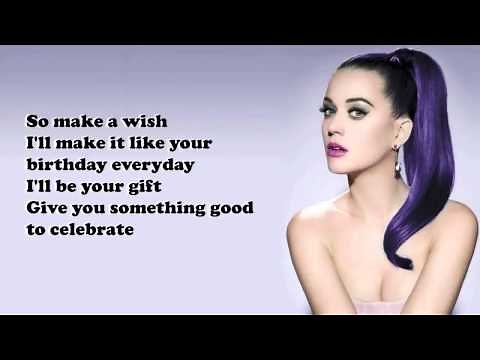 Katy Perry Birthday Lyrics On Screen