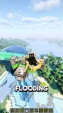 Minecraft Redstone School: Flooding Machine for DonutSMP #minecraft #minecraftshorts #redstone