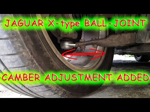 Jaguar X-type ball joint replacement - camber alignment