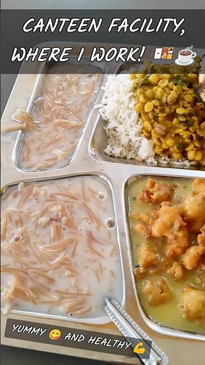 Canteen Food at My Workplace 😍🍛 | Simple Yet Delicious 🤤✨