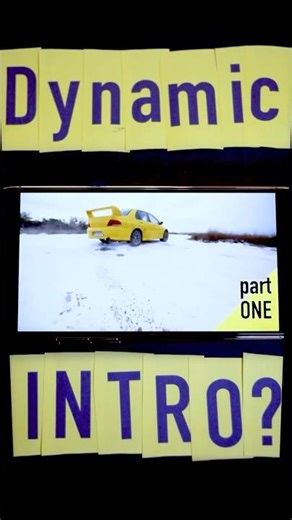 Dynamic INTRO on iPhone? 📱 #ShortMotion #HowTo #VideoEditing