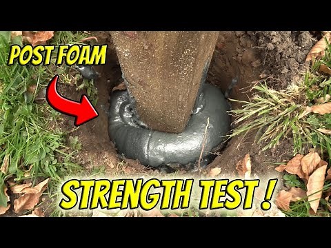 Fence Post Foam vs Concrete | STRENGTH TEST