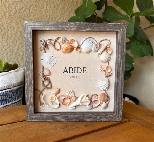ABIDE Shell Shadow Box / Unique Florida - Etsy