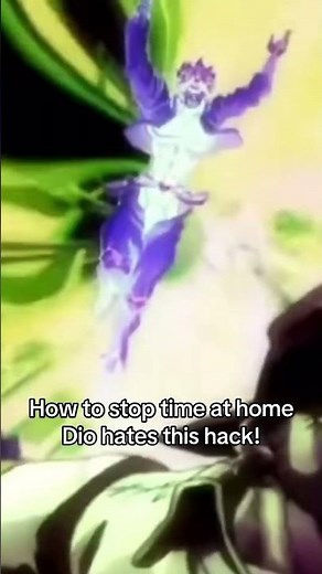 How To Do Za Warudo At Home | JoJo's Bizarre Adventure | #anime #jojo #jjba #shorts #diobrando