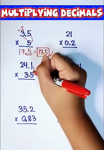 58K views · 3.5K reactions | Multiplying Decimals || Math Review #math #mathteachergon #mathreview #mathtutorials | Math Tutorials | Facebook