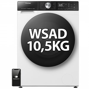 HISENSE WF5S1045BW Seria 5S PL 10.5kg 1400 obr Autodozowanie Wi-Fi ConnectLife Szybkie programy AllergyCare Pralka - niskie ceny i opinie w Media Expert