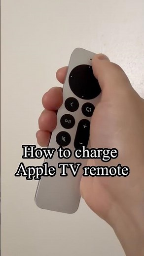 How to charge Apple TV remote