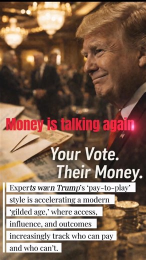 Experts Warn Trump’s ‘Pay-to-Play Politics Are Powering a New Gilded Age #trump #politics #usa #news