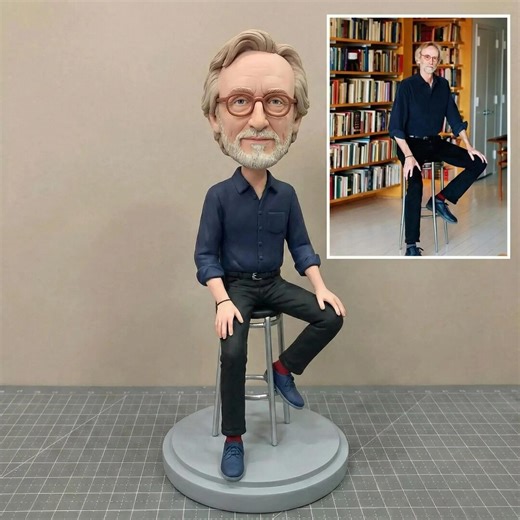 Custom Bobblehead for Professor, Custom 3D Statue From Photo, Personalized Gift for the Professor/teacher, Husband/father Bobblehead Doll - Etsy