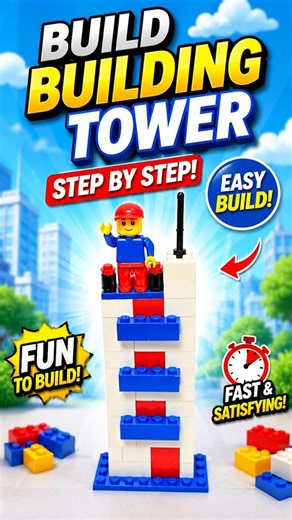 ASMR Lego Building Step by Step Build 🧱 | DIY Building Blocks #asmr #diy #asmrvideo #lego