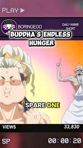 Buddha’s Endless Hunger #anime #recordofragnarok