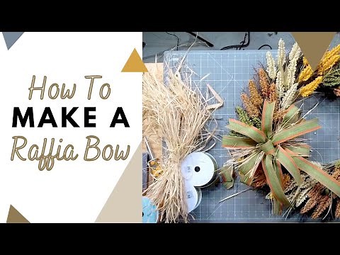 How to make a Raffia bow for your wreath! | DIY Bow Idea | Deco Exchange Tutorial