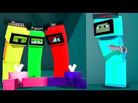 AMONG US CON MIS AMIGOS YOUTUBERS EN MINECRAFT TROLL 😱