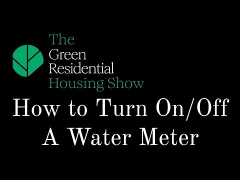 How to Turn Water On or Off From Meter