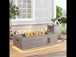42'' Modern LED Fire Pit Table Review – 50,000 BTU Propane Patio Fireplace