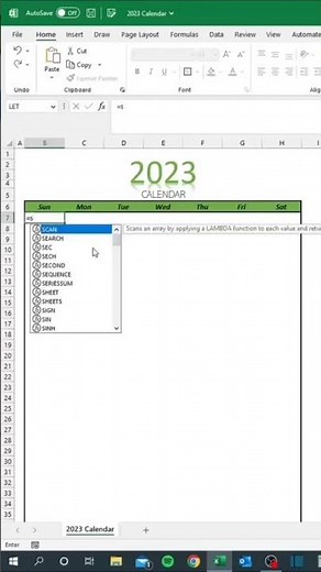 Create Calendar in Excel with this Shortcut 👌 #windows #computereducation