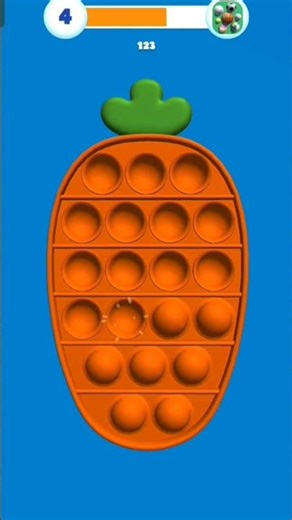 Satisfying Carrot Pop It! 🥕 ASMR Relaxing #shorts #asmr