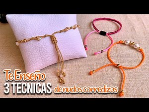 🔆How to make SLIDING KNOTS 🪢 to close bracelets ~ 3 Different Techniques for closing bracelets
