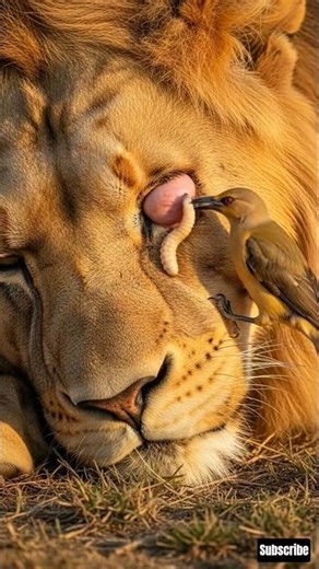 #lion #animalrescue #wildlife #nature #healing #birds #amazingnature #short #mutualism