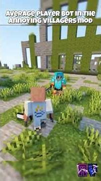 Annoying Villagers Player NPC battle #minecraft #epicfight #minecraftmods #annoyingvillagers #pvp