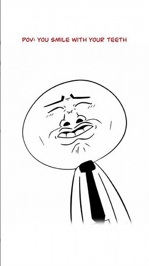 Smiling With Your Teeth 😬 (Animation Meme) #shorts