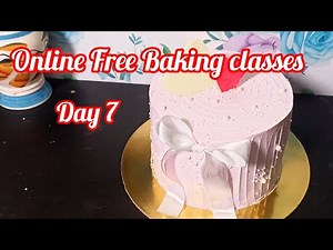 Free Online Baking Classes | Day 7 | | How To Tall Cake Icing| Chandrika Behera