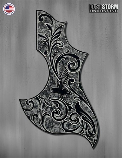 Gibson Hummingbird Style Acoustic Guitar Pickguards in Solid Black Acrylic - Etsy