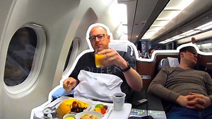 90K views · 3K reactions | Here's my Lufthansa A340 Business Class Review, from Astana to Frankfurt onboard an Airbus A340-300. I bought this flight the day before and got a cheap business class upgrade saving over £2,000! | Noel Philips | Facebook