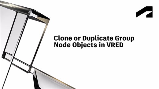 Clone or duplicate group node objects in VRED | Autodesk
