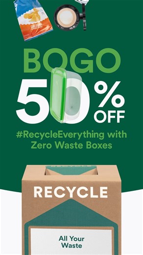 Your chance to BOGO 50% off Zero Waste Boxes and #RecycleEverything is almost gone! ⏰ Shop NOW to take advantage of our Plastic Free July sale. Plus, BOGO 50% off TerraCycle Made favorites, so you can enjoy the products that are made from trash you helped recycle! Start shopping now 👉https://shop.terracycle.com/en-US/products?taxon=1814 | TerraCycle US