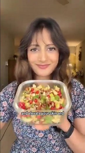 Make This High Protein Fruit Sprouts Chaat in Minutes!