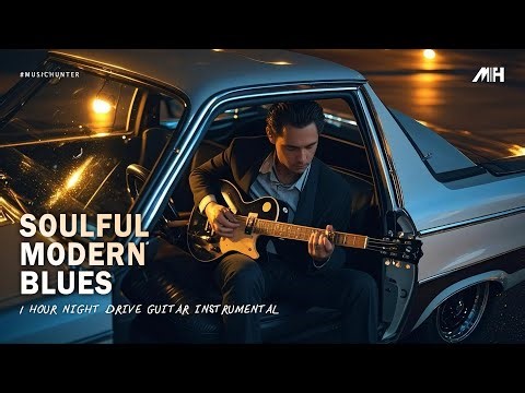Driving Blues Alone at Midnight🌛 – Soulful Modern Blues Guitar (1 Hour of Pure Emotion)