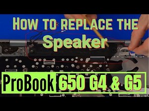 How to replace the Speaker for HP ProBook 650 G4 and G5 Series Laptop