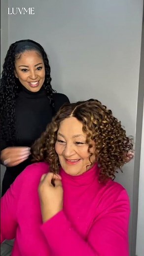 Love my mom with this fabulous stunning color wig 😚 #luvmehair #hair #wigs