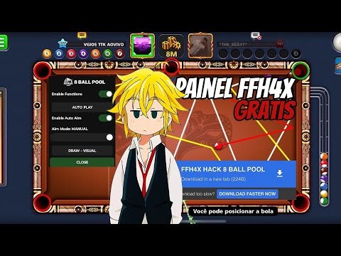 SAIU!!🎱 NOVO FFH4X 8 BALL POOL 🎯 HACK GRÁTIS ATUALIZADO 2026!! | VIP | ANDROID & iOS | ANTI-BAN 🔥