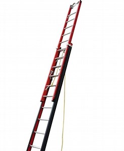 [Hot Item] 24/40 Steps Fiber Glass FRP Extension Telescopic Foldable Ladder Stair with Cable Hook and V-Rung