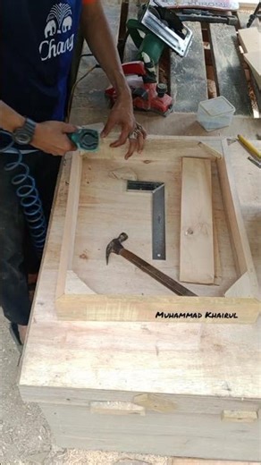 initial process of assembling a wooden table #holzbearbeitung #woodworking #diyideen