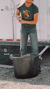 6.8K views · 66 reactions | I’ll use a muck bucket as a helping hand to fill my Quarter Bale & Half Bale Nets!  How do you Feed Like A Boss? | Hay Chix | Facebook