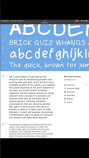 DIY Handwritten Font using iFontMaker and @fontself #shorts #fonts #typeface