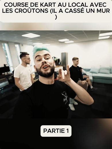 COURSE DE KART AU LOCAL AVEC LES CROÛTONS (IL A CASSÉ UN MUR)