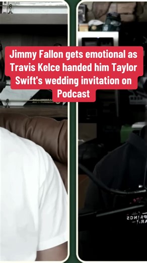 Travis Kelce Surprises Jimmy Fallon with Wedding Invitation
