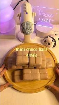 Mini Choco Bars, ASMR 🍫🎧 #asmr #satisfying #clay