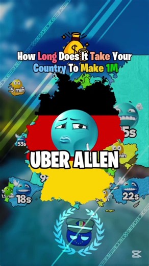 How Long Does It Take Your Country To Make 1M#euandreimapping #mapping #map #mapper #europe #shorts