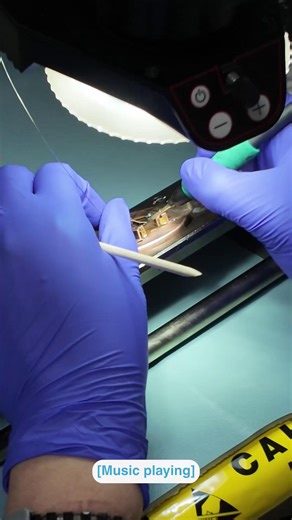 We’re back in Valencia, CA, at the only US-based #CochlearImplant manufacturing facility, assembling the Marvel CI 🔧🧰.​ Watch our expert technicians across 7 workstations solder, fold, and apply protective coatings as parts become a finished unit 🧩✨.​ If you enjoyed this peek, tell us which step you’d love to see up close next 👀💬! ​ #ValenciaCA #BehindTheScenes #AdvancedBionics #MarvelCI | Advanced Bionics