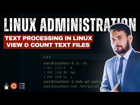 #07 Text Processing in Linux | View & Count Text Files | Linux Administration Bangla Tutorial